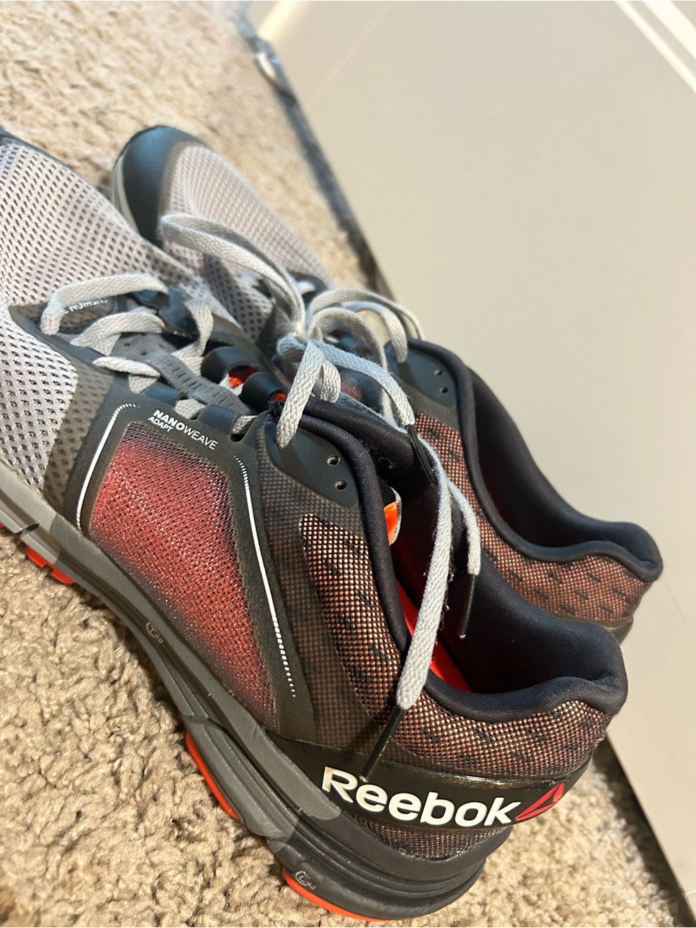 Reebok Men's Training Sneakers in Gray & Red